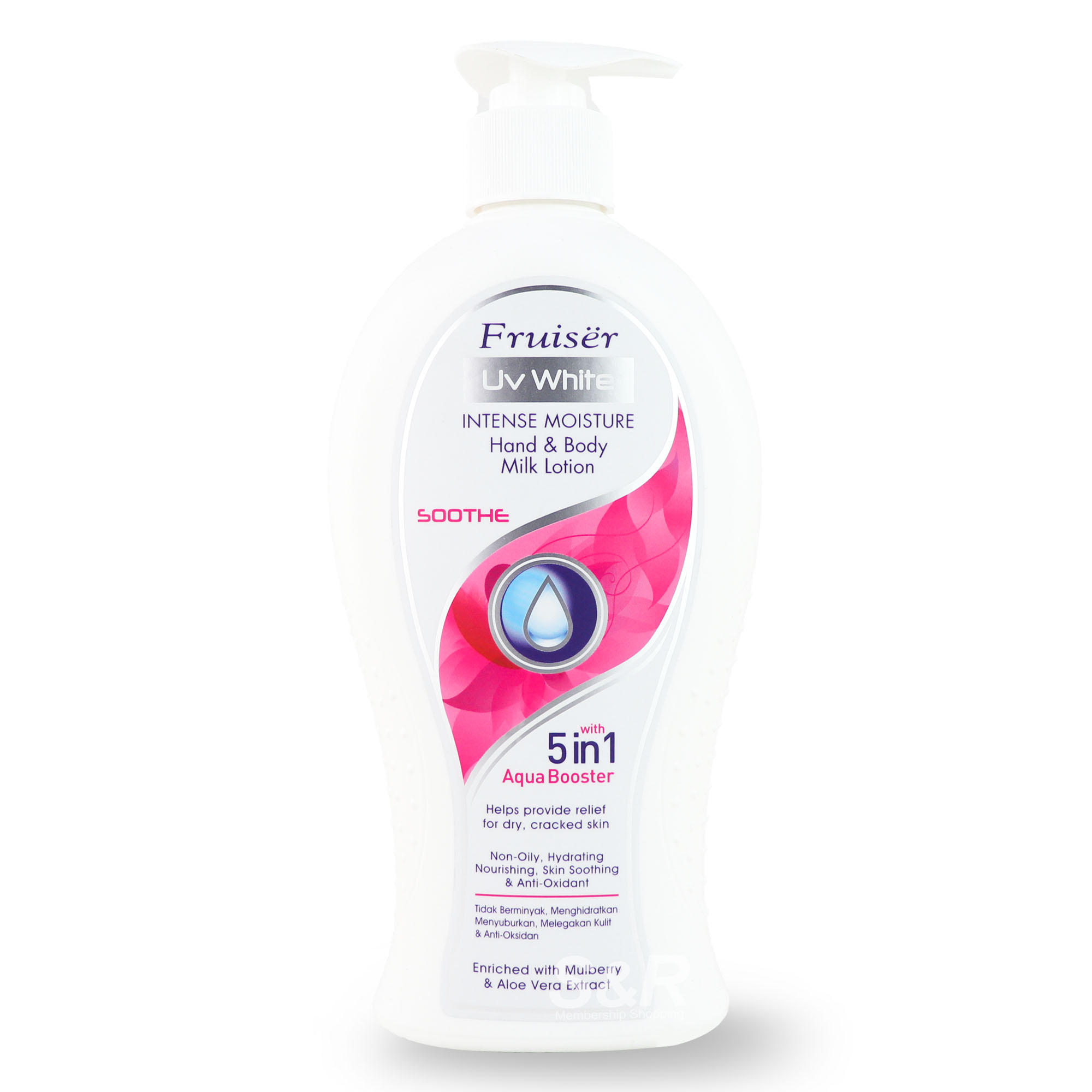 Fruiser UV White Soothe Intense Moisture Hand and Body Lotion 400mL Fruiser UV White Soothe Intense Moisture Hand and Body Lotion 400mL